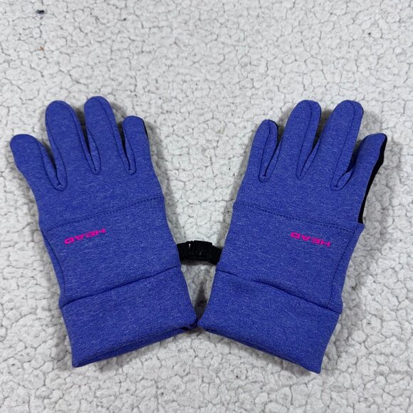 HEAD Kids Touchscreen Gloves Girls Size L Purple Pink - Picture 2 of 4